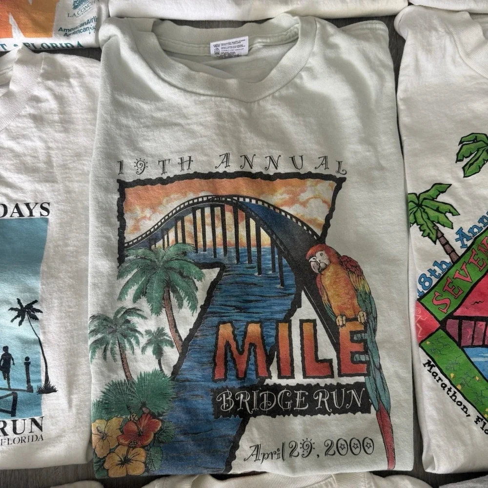 Vintage Lot of 16 Rare Key West Marathon Race Running Shirts Tees 5k, 7 Mile - Picture 13 of 16